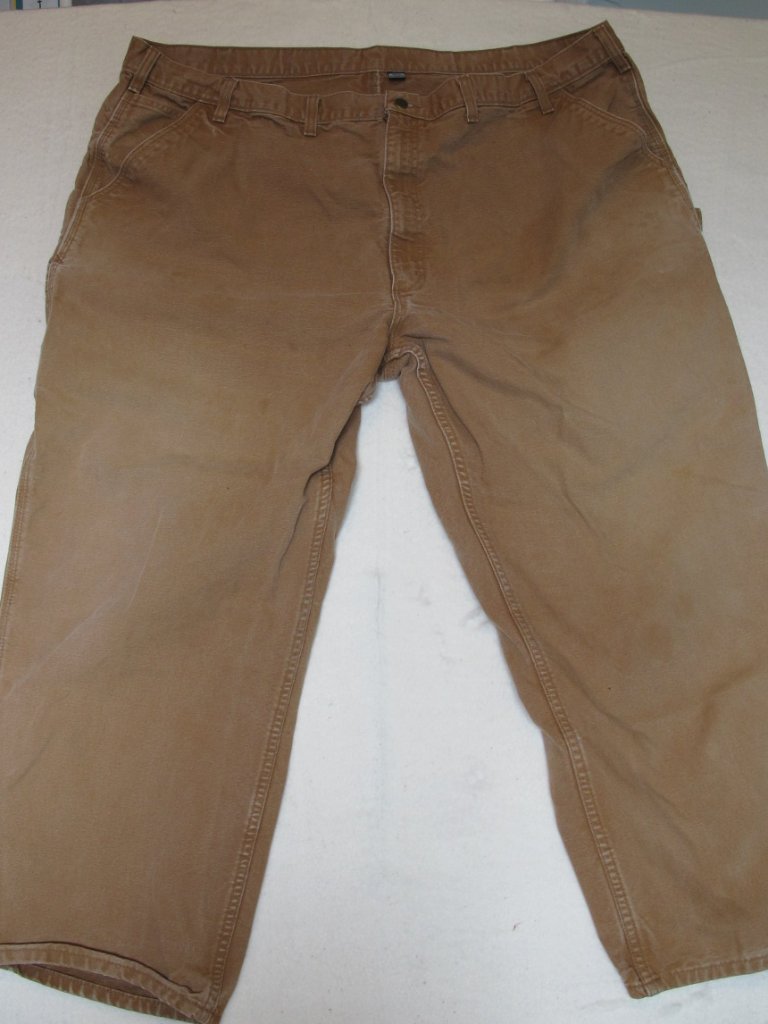 Carhartt Men's Loose Straight Washed Duck Dungaree - Brown - Size 52x30 (60)